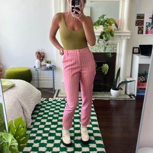 Pink and Red Pint Striped Trousers 💗